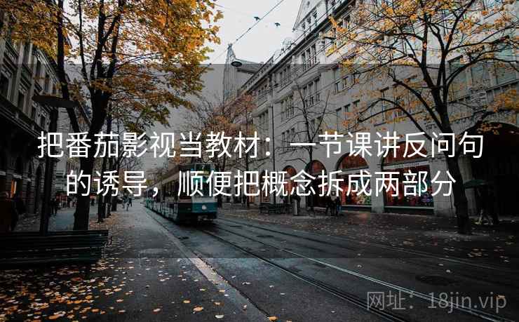 把番茄影视当教材：一节课讲反问句的诱导，顺便把概念拆成两部分