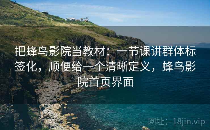 把蜂鸟影院当教材:一节课讲群体标签化,顺便给一个清晰定义,蜂鸟影院首页界面